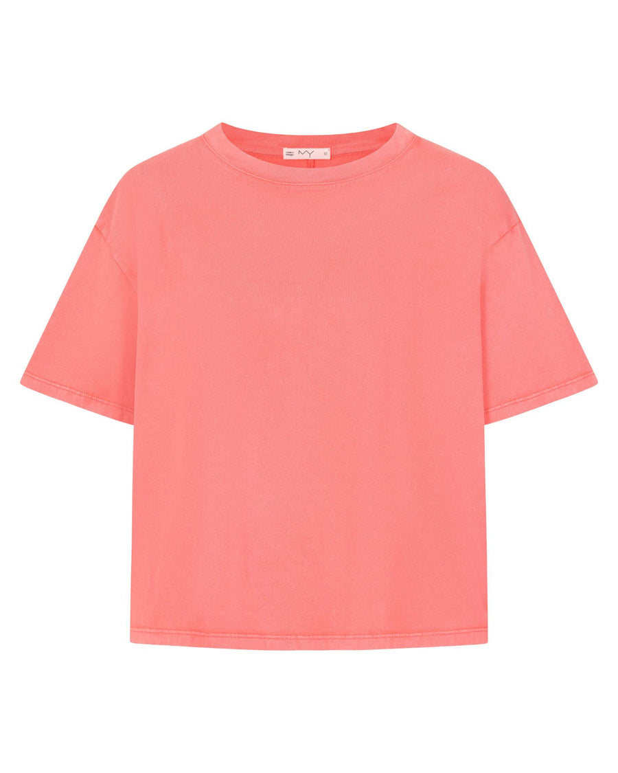 Midweight_Organic_Cotton_cropped_t-shirt_in_Watermelon_colour