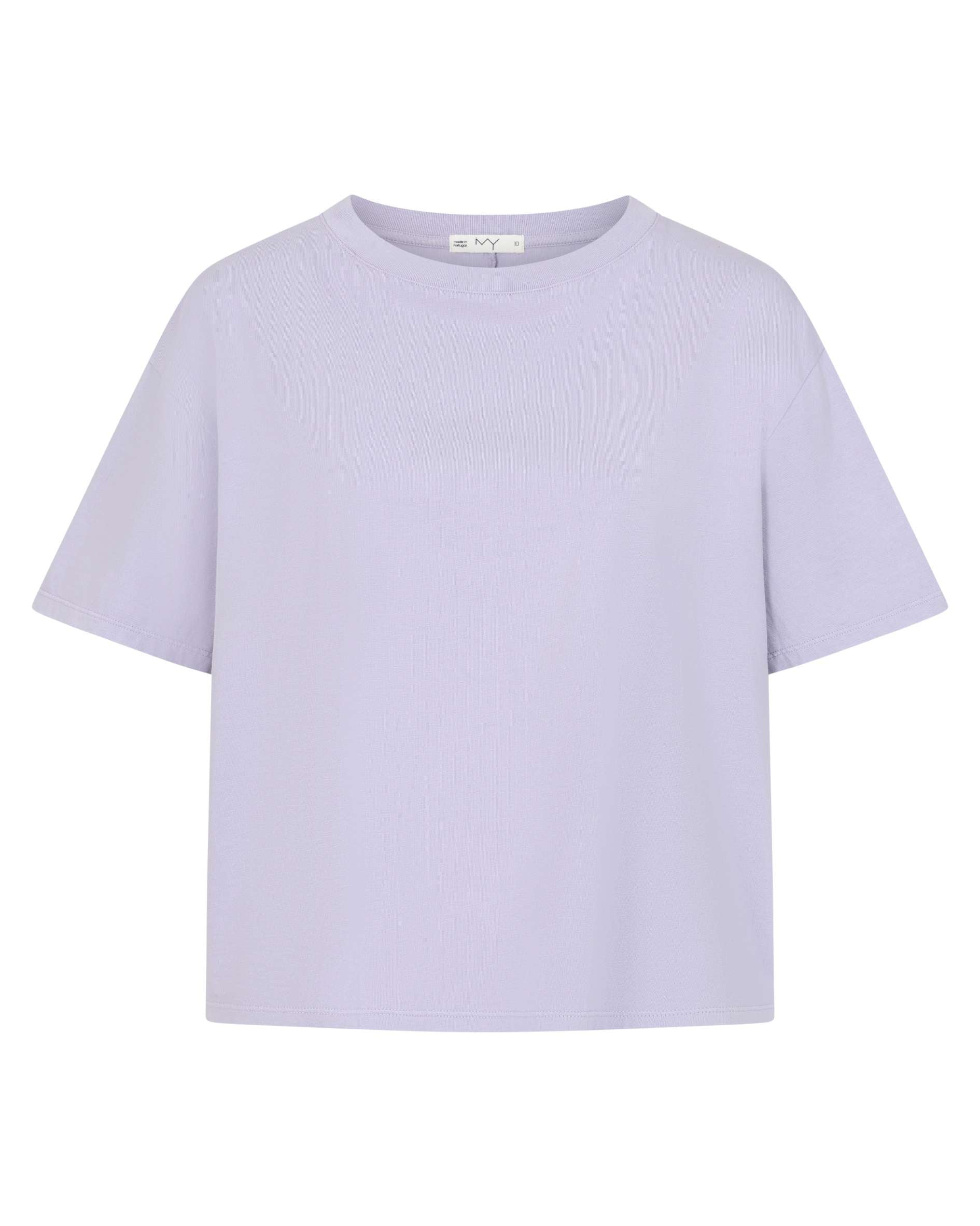 Midweight_Organic_Cotton_cropped_t-shirt_in_lilac_colour