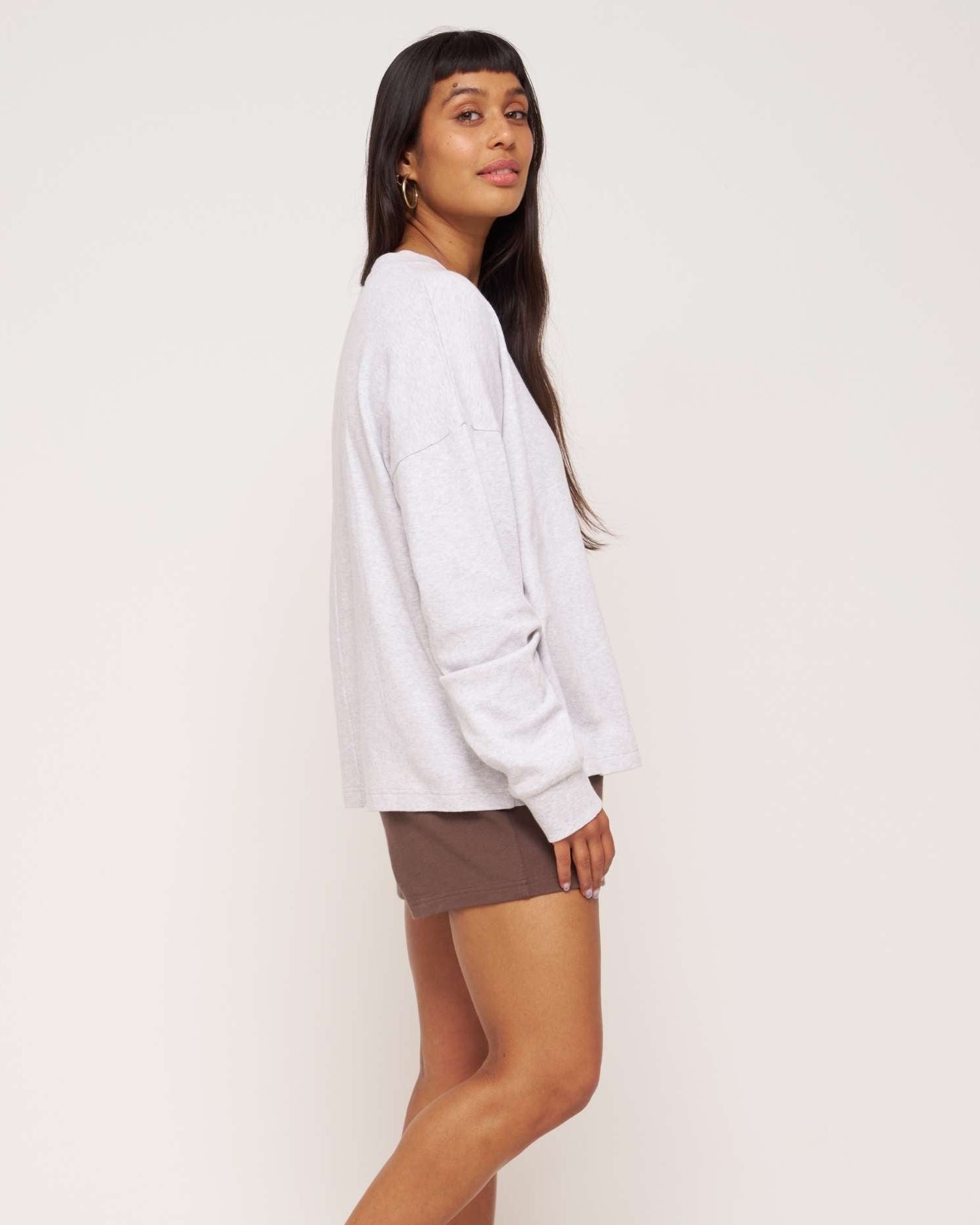 Mocha_brown_organic_cotton_shorts_with_ice_grey_marl_organic_cotton_top