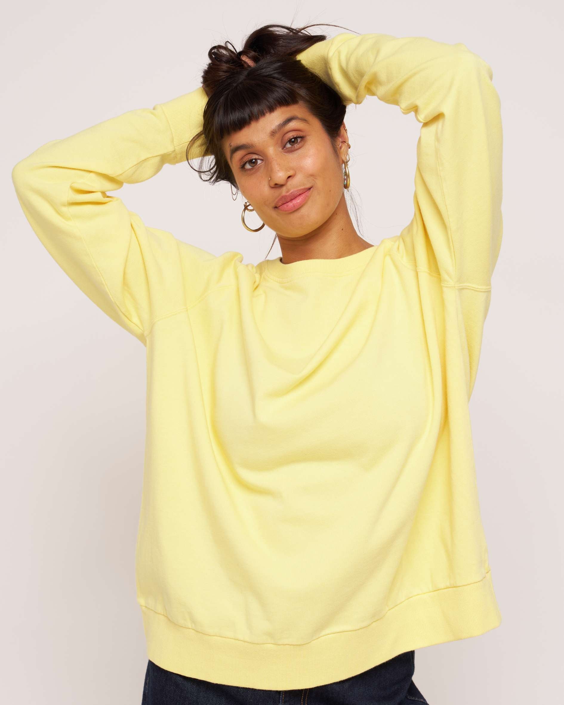 Nancy Lemon Yellow sweatshirt size 6