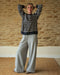 Navy_and_off_white_stripe_sweatshirt_with_grey_wide_lega_joggers
