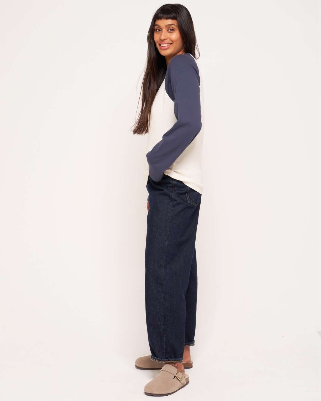 Nicola_Raglan_long_sleeve_navy cream crew-tee