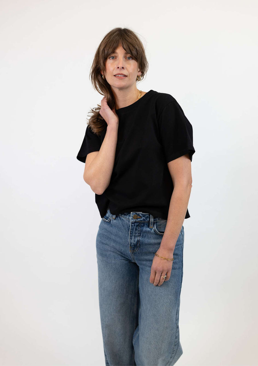 Plain black Cotton T Shirts