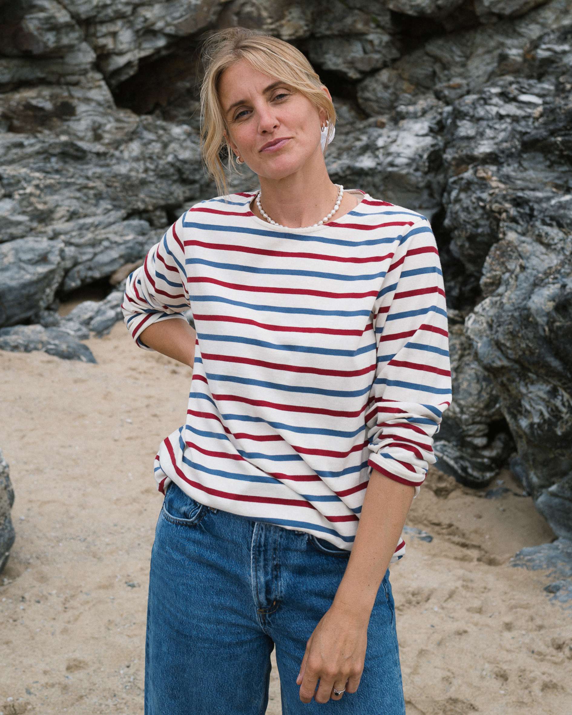 Organic cotton Sadie Cherry Breton T-shirt