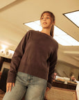 Verity Organic Cotton Slate Sweatshirt