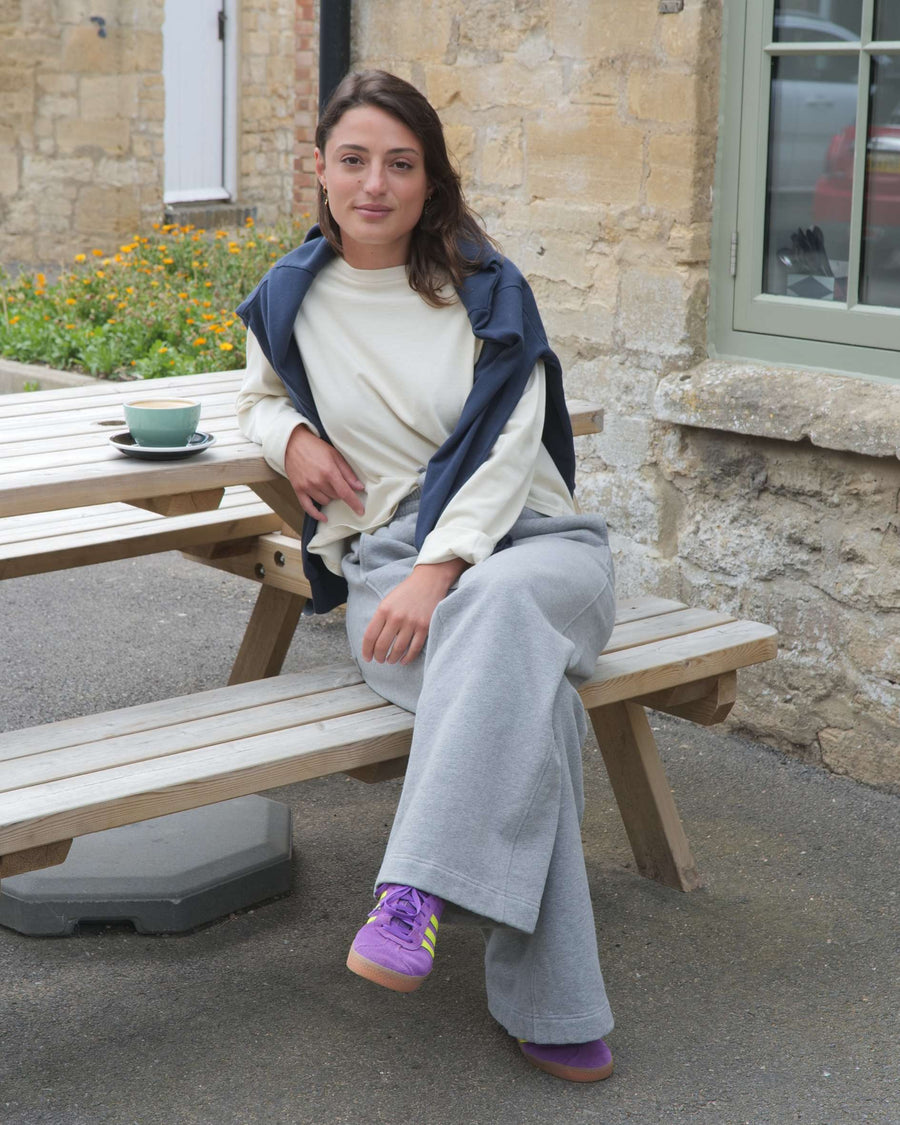 Kate Organic Cotton Grey Marl Joggers