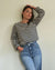 Organic cotton slub navy Breton