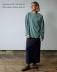 Our_model_Sophie_wears_Maya_Ocean_Green_in_size_10