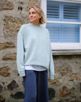 Oversized_organic_cotton_sweatshirt_in_seafoam