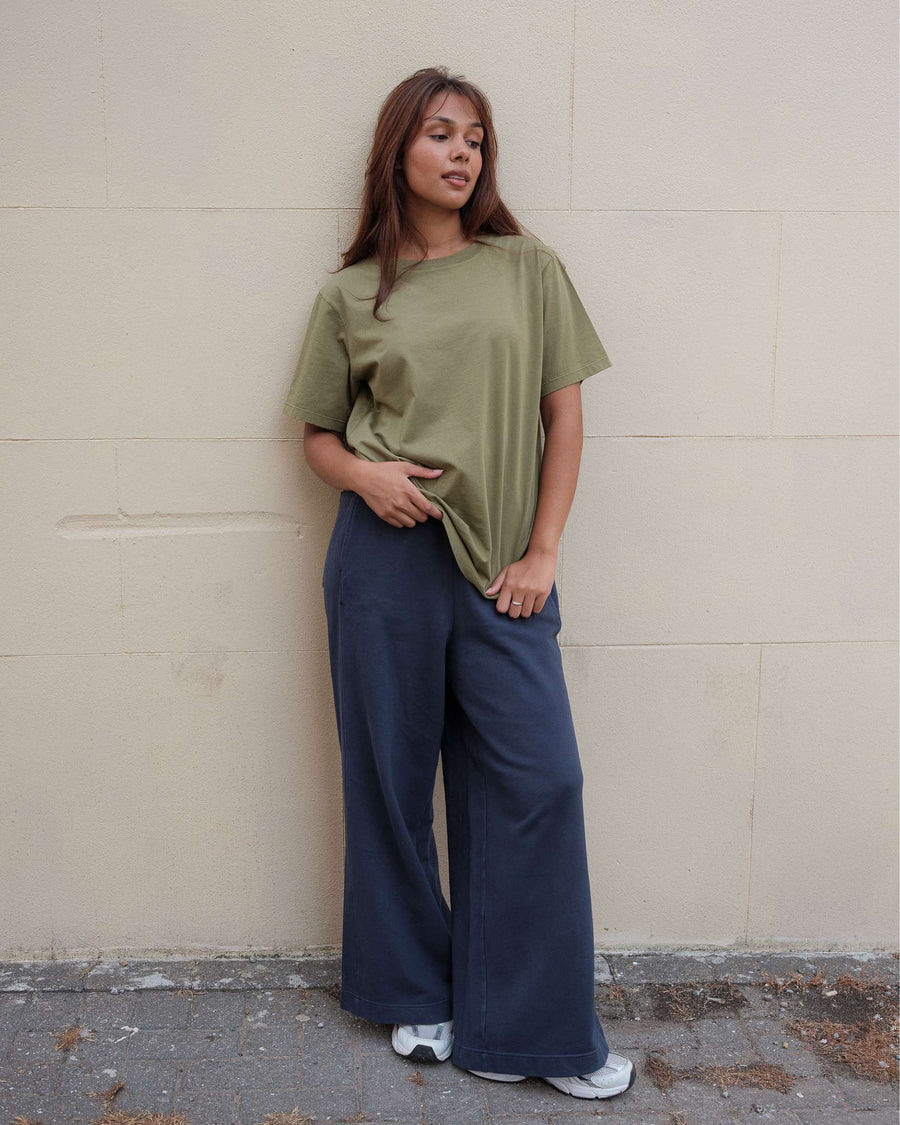 Kate Organic Cotton Vintage Navy Joggers