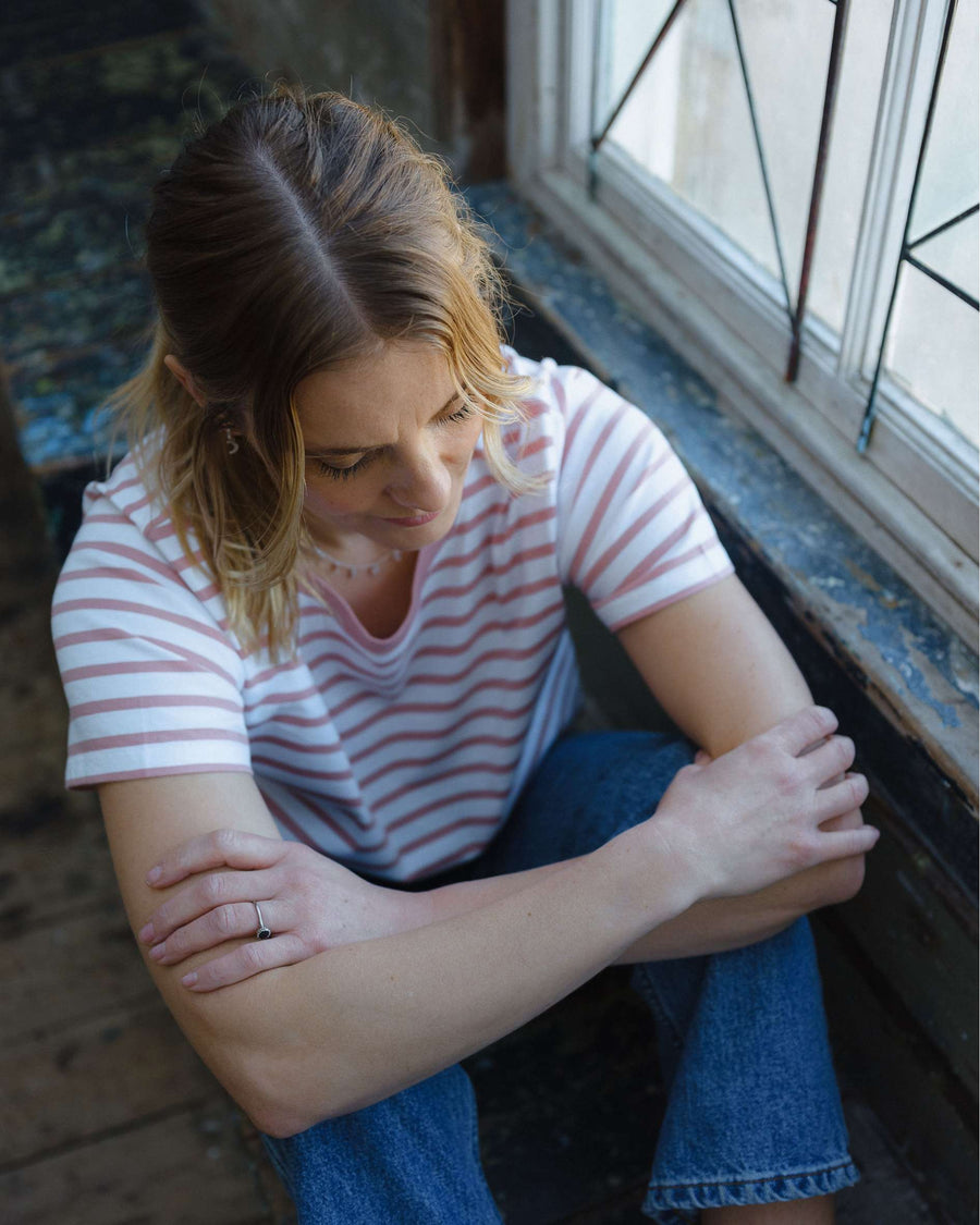 Pink Breton with short sleeves