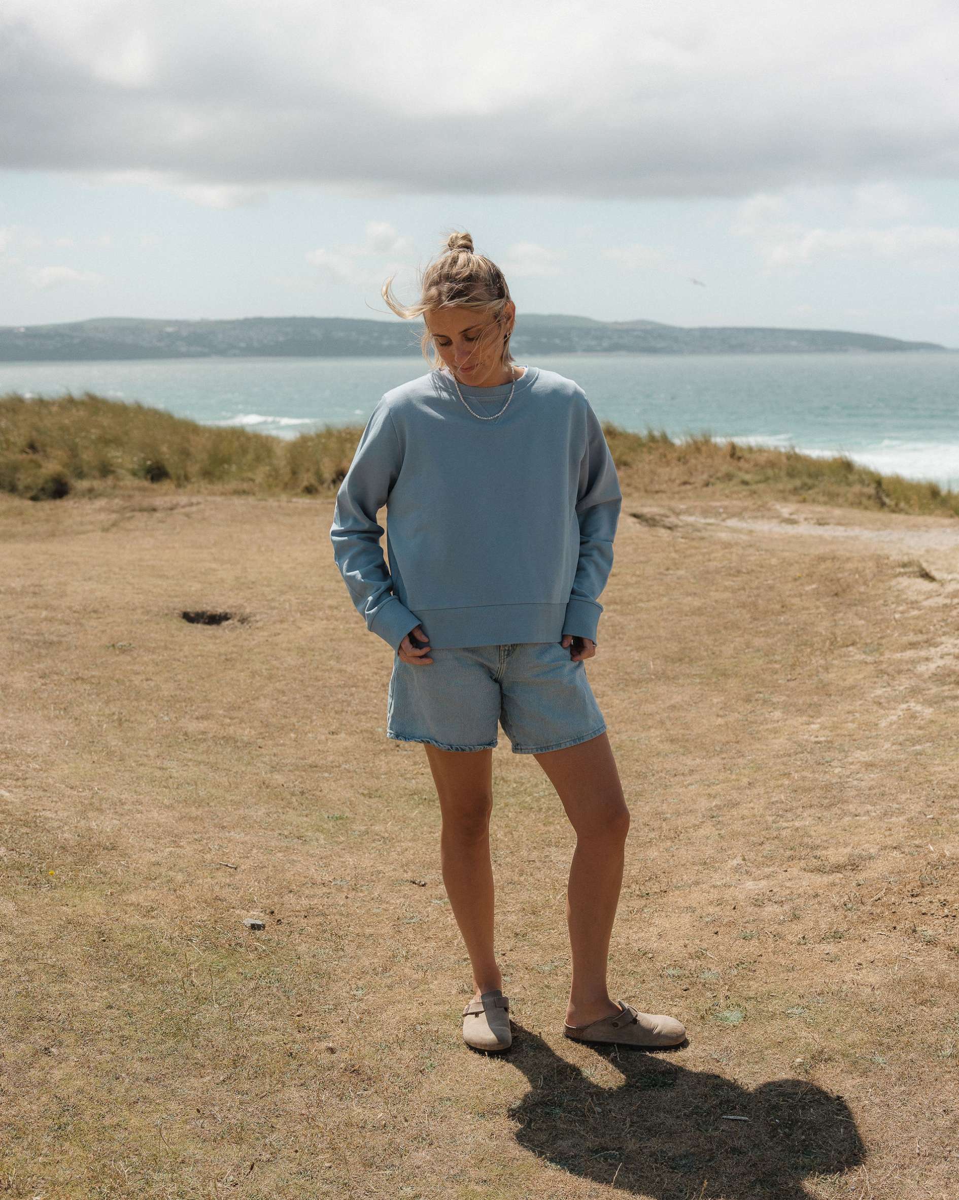 Premium_blue_sweatshirt_with_shorts