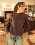 Verity Organic Cotton Slate Sweatshirt