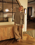 Connie Authentic Organic Cotton Grey Marl Sweatshirt