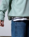Seafoam_sweatshirt_with_rib_cuff