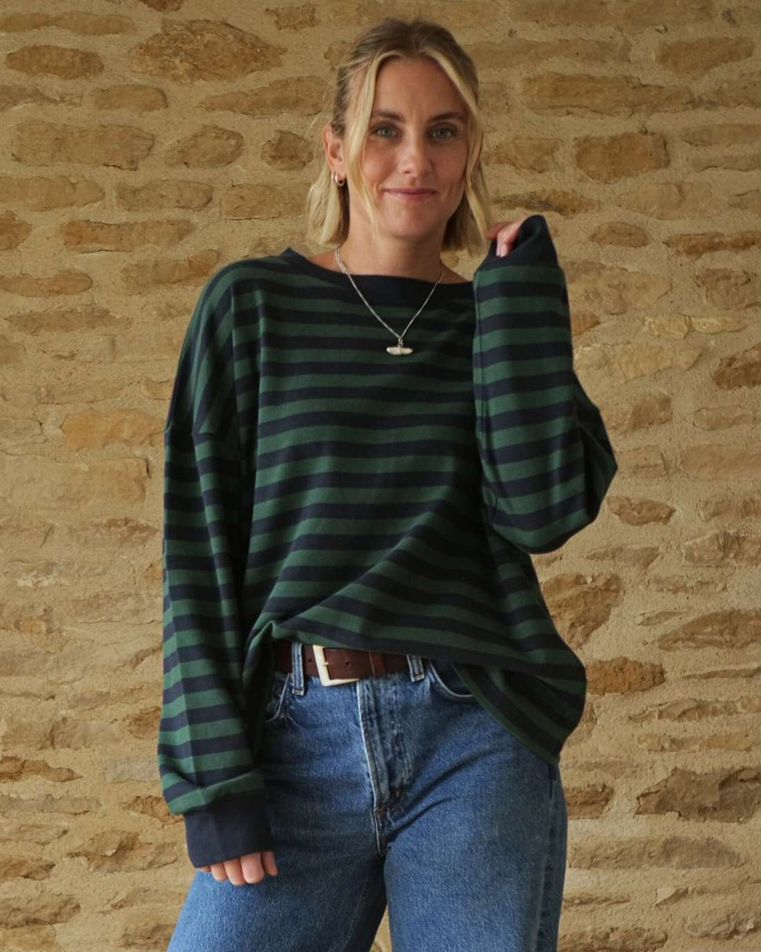 Shop_Sally_Organic_Cotton_Navy_and_Green_Stripe_Sweatshirt