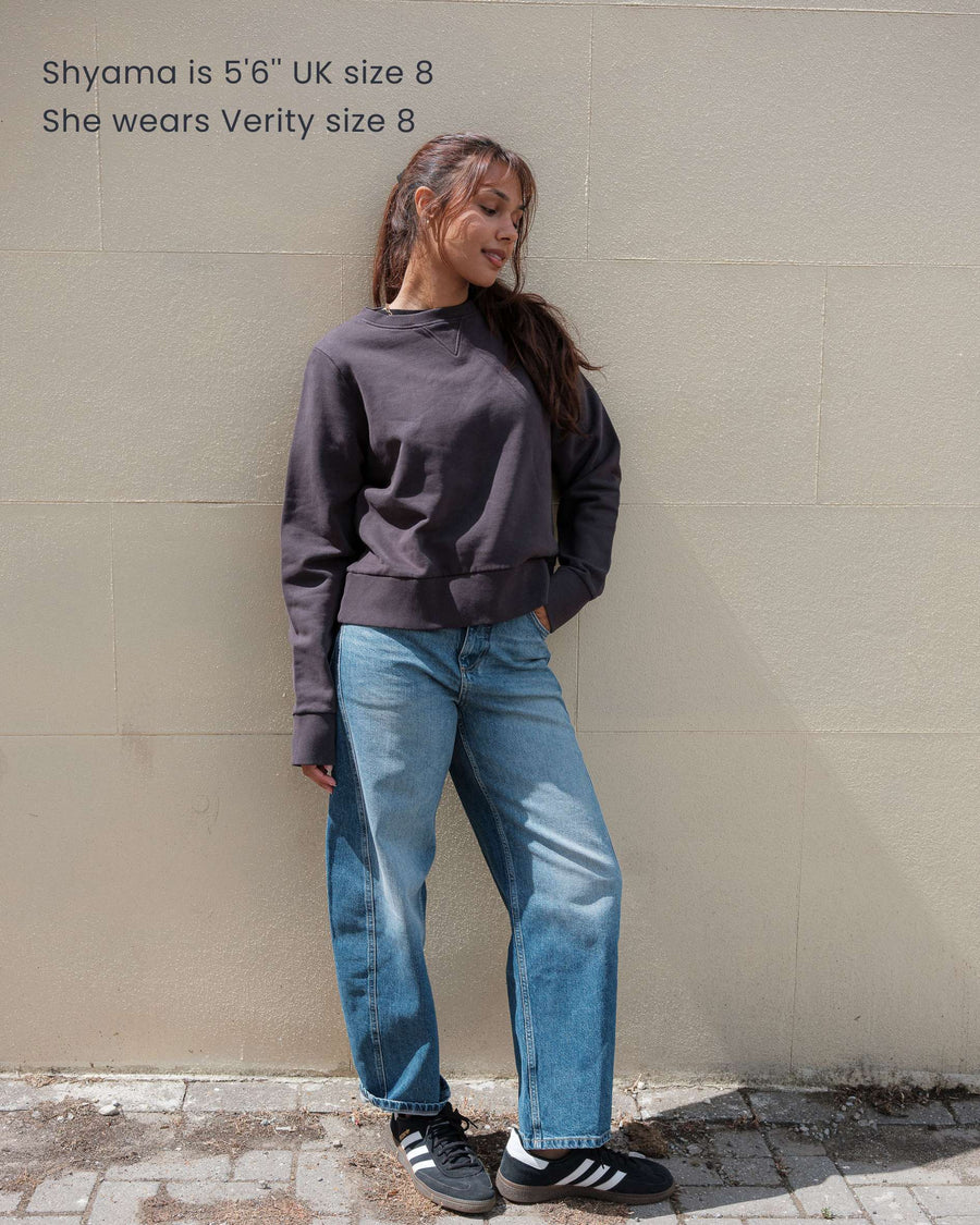 Verity Organic Cotton Slate Sweatshirt