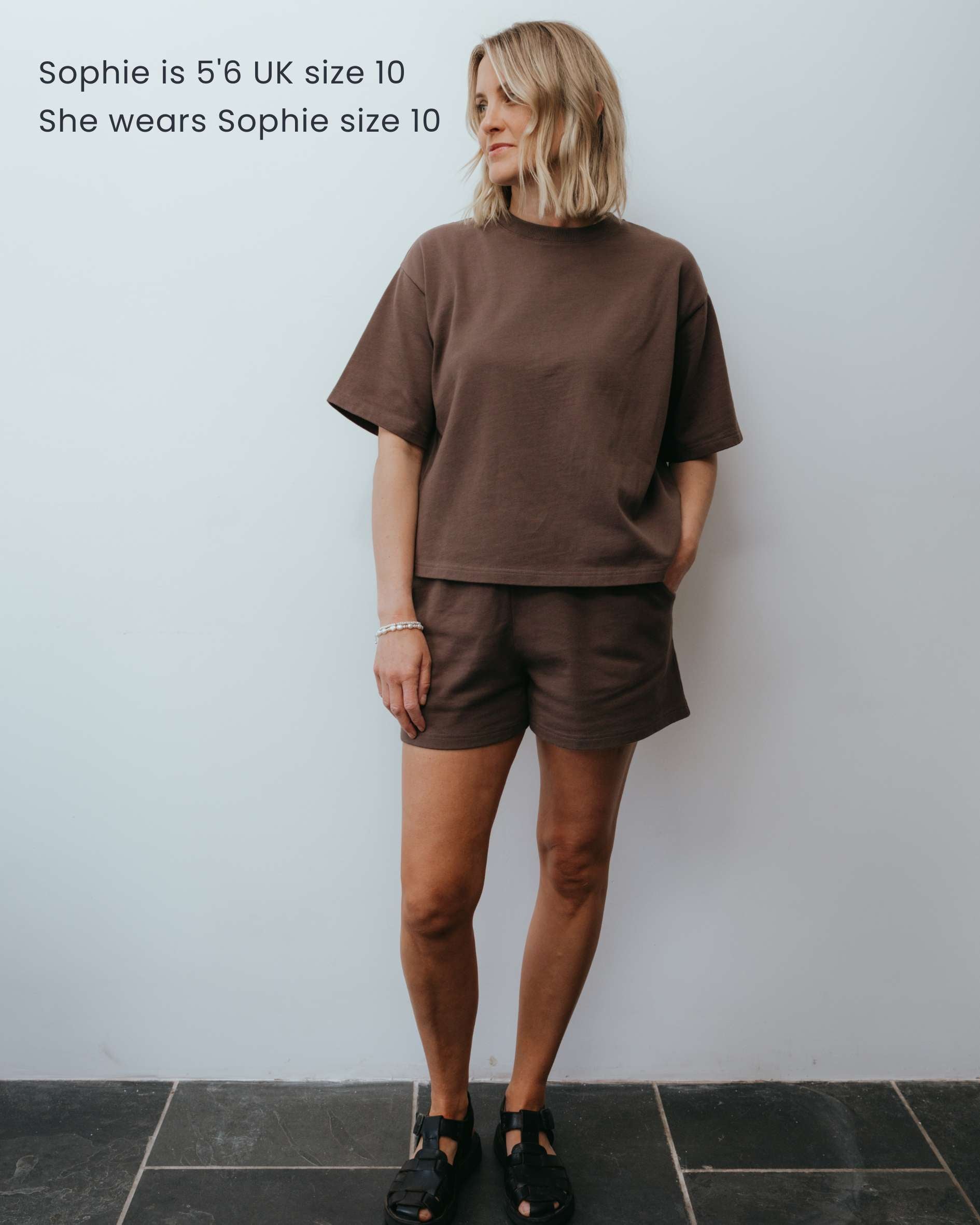 sophie Mocha co-ord short set size 10
