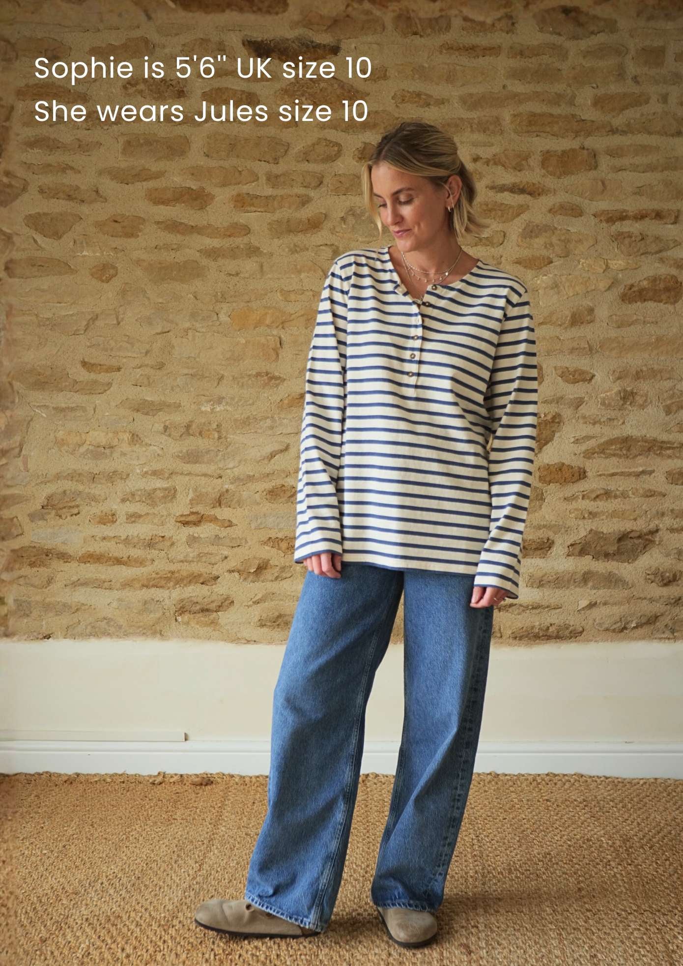 Sophie_wears_Jules_Henley_Breton_T-Shirt_in_size_10