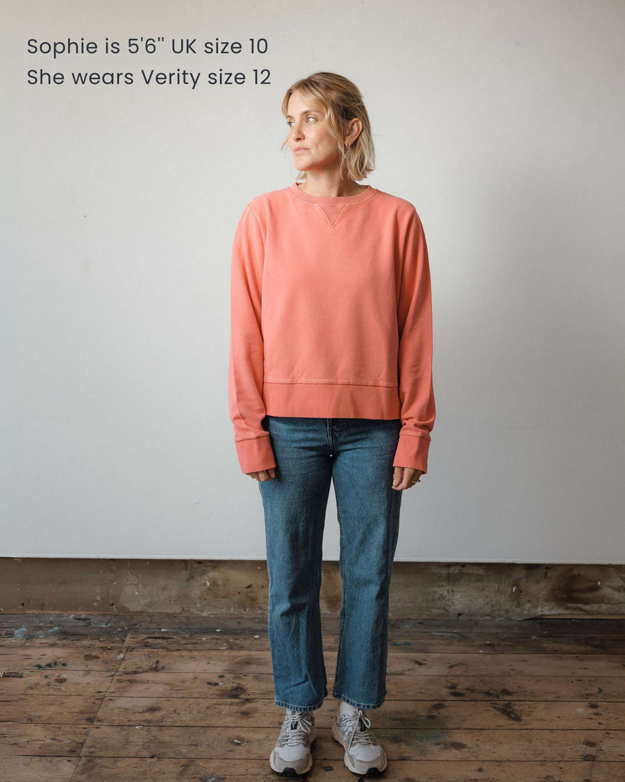 Sophie wears Verity Watermelon size 12