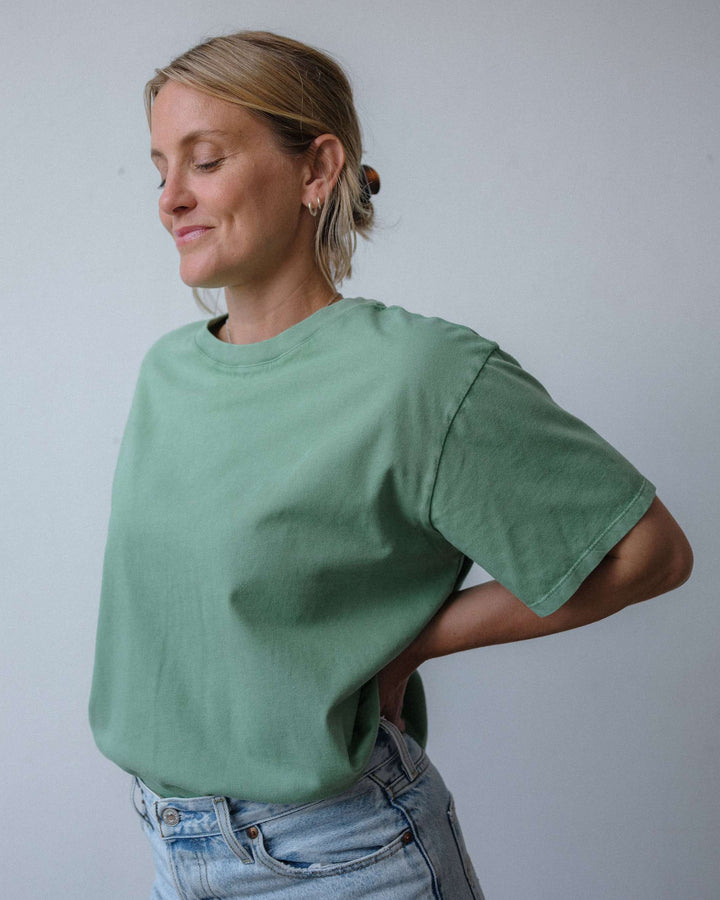 Sustainable green Hannah t-shirt - Sophie Hellyer