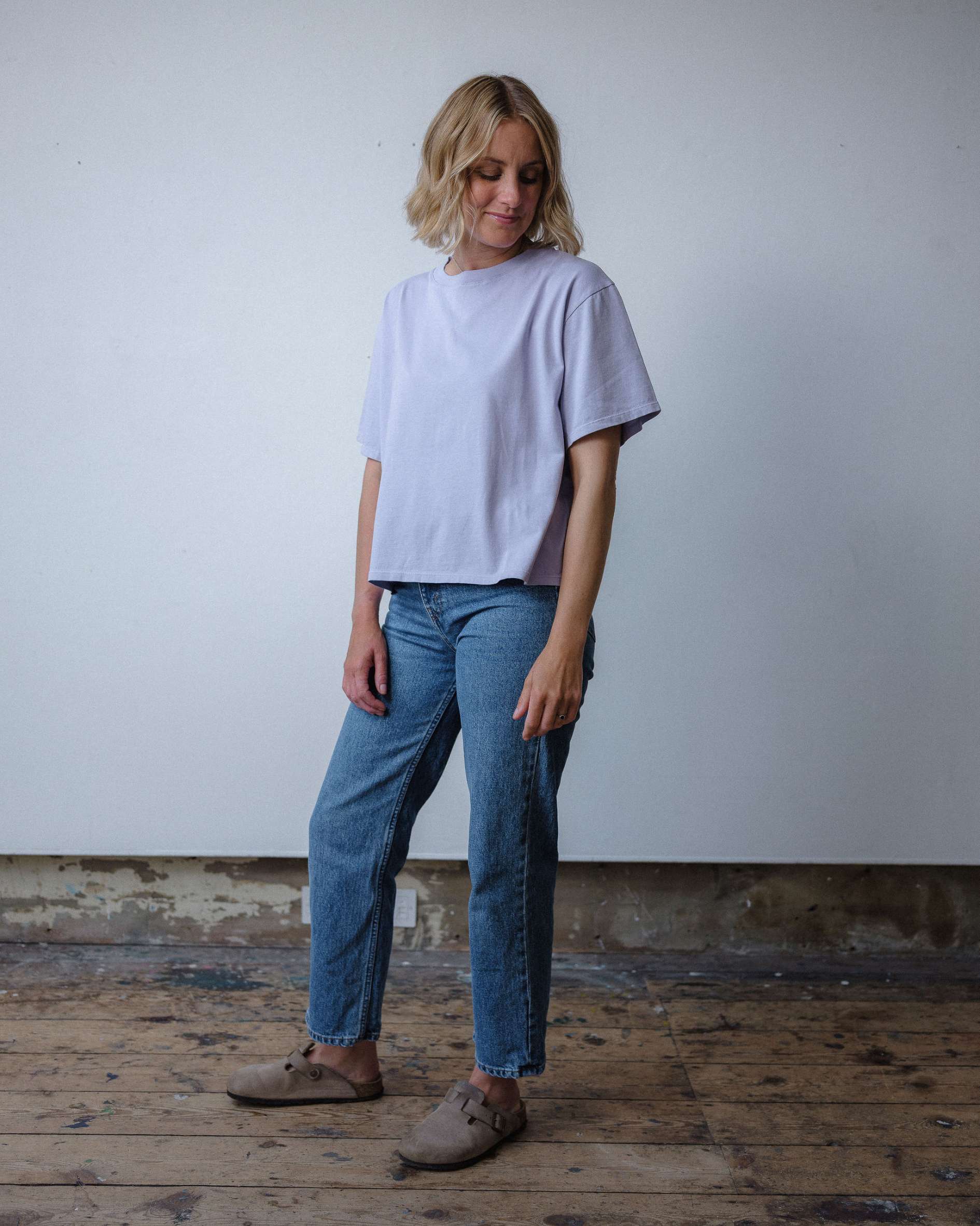 Sustainable lilac Hannah t-shirt - Sophie Hellyer