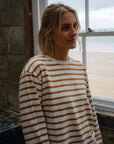 Toffee_and_White_Breton_top_with_relaxed_fit
