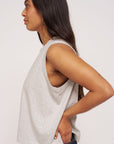 Willow oversized grey marl cotton vest