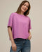 Women's Organic cotton violet t-shirt