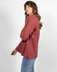 burgundy t shirt