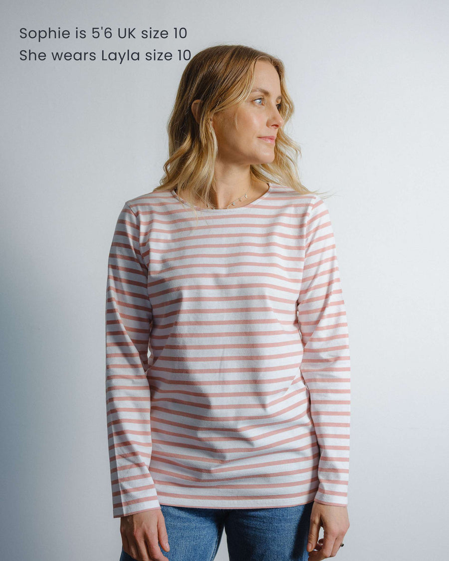 Layla Organic Cotton Rose Breton T-Shirt