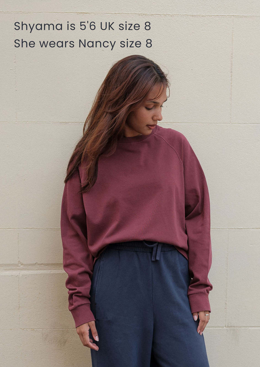 burgundy womens jumper