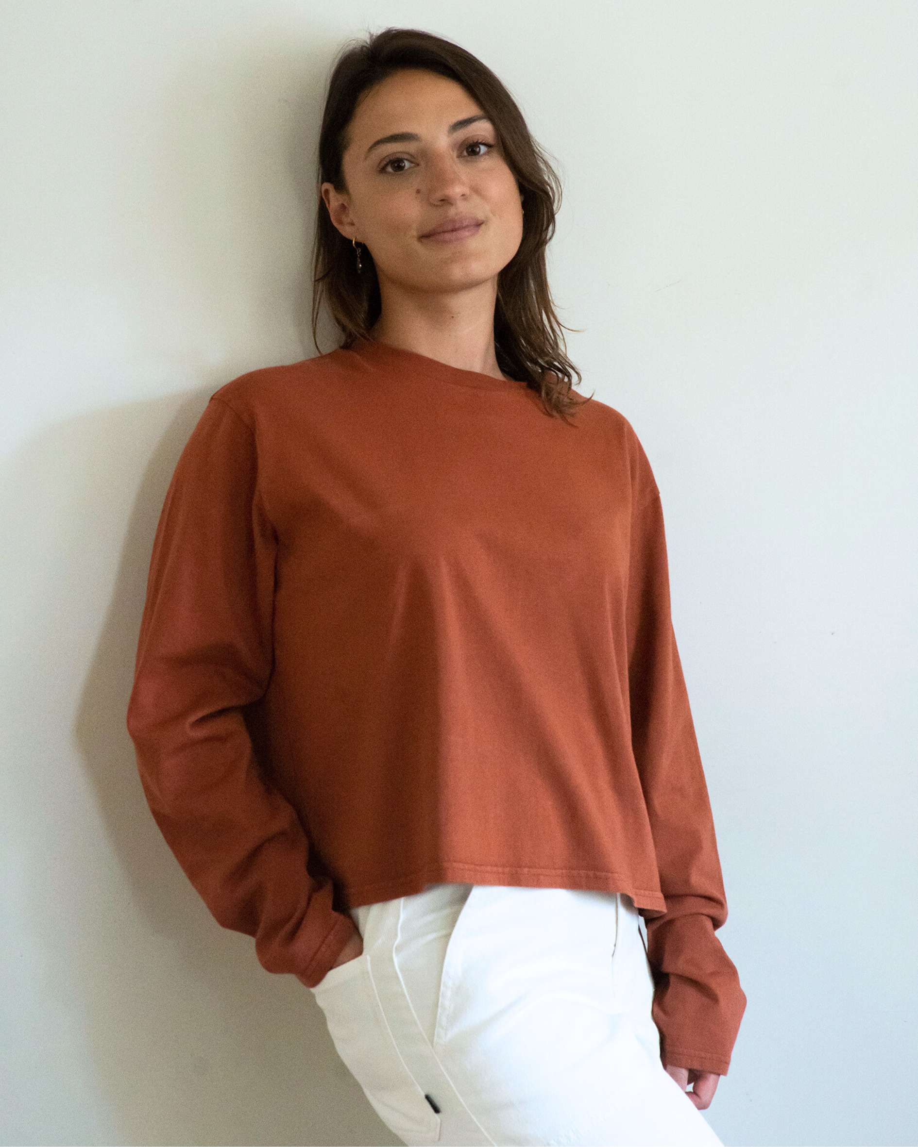 organic cotton tee for petite women for autumn
