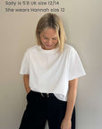 cropped white t shirt