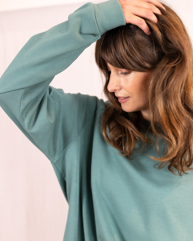 Oversized 2025 green sweatshirt