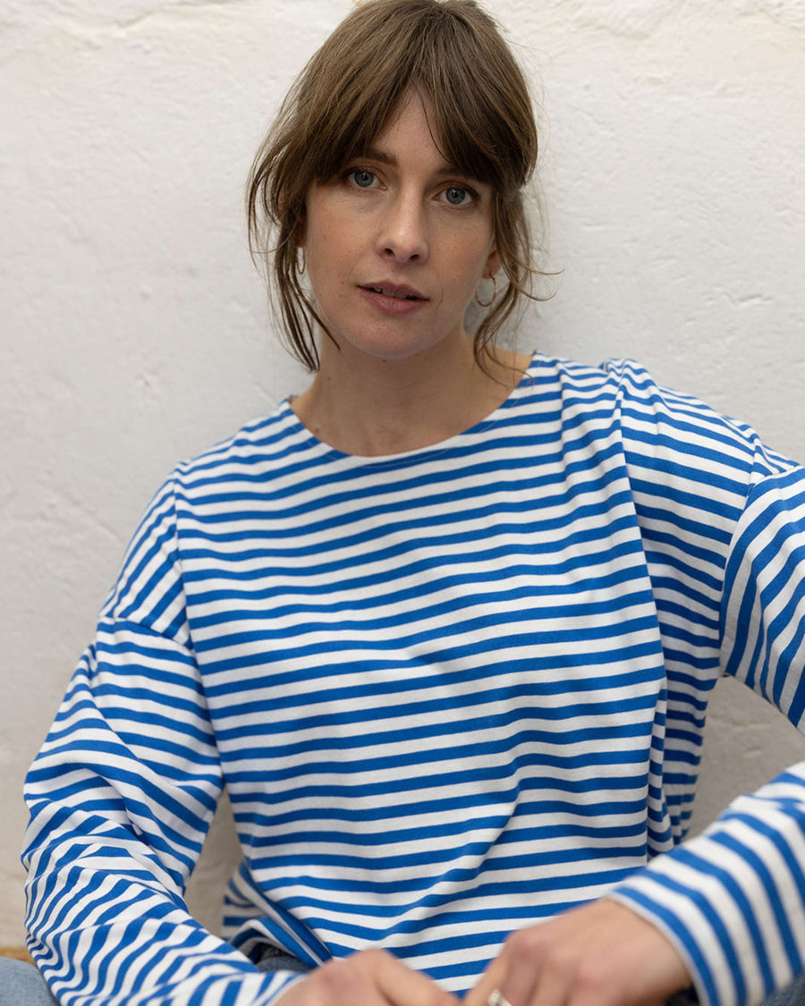 blue stripe t shirt