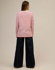 Sonny Midweight Organic Cotton Red Breton T-Shirt