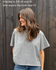 Hannah Heavyweight Organic Cotton Charcoal Marl T-Shirt