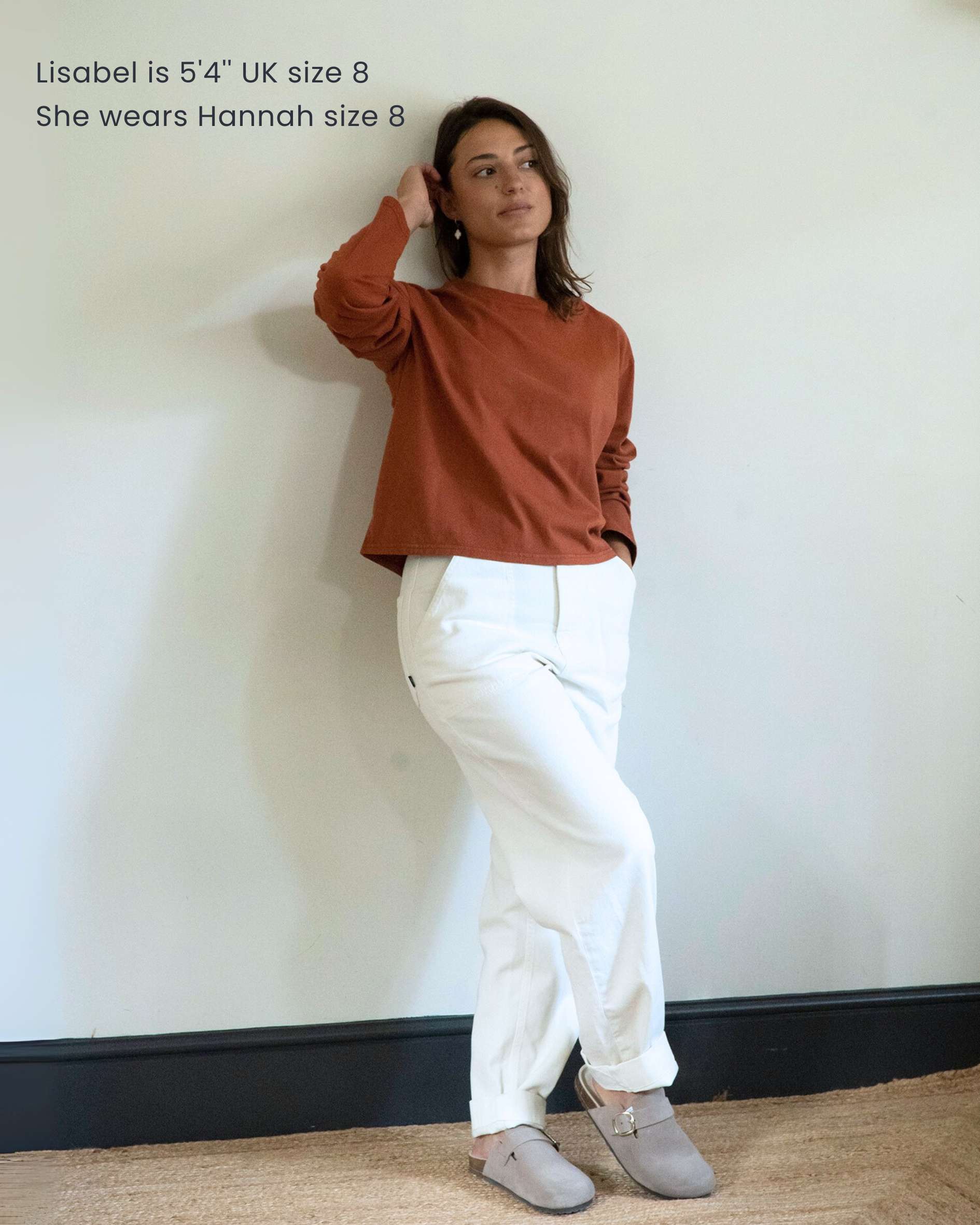 long sleeved womens tee in autumnal colour
