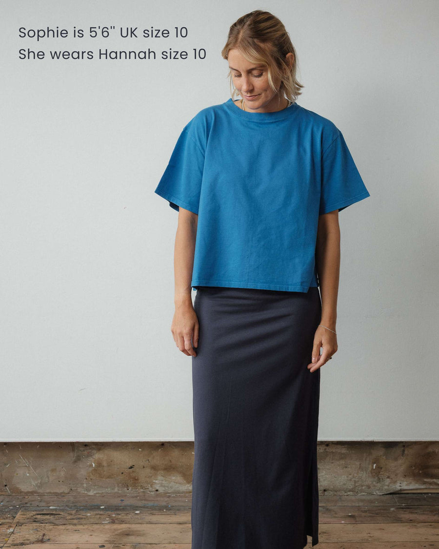 cornflower blue t-shirt