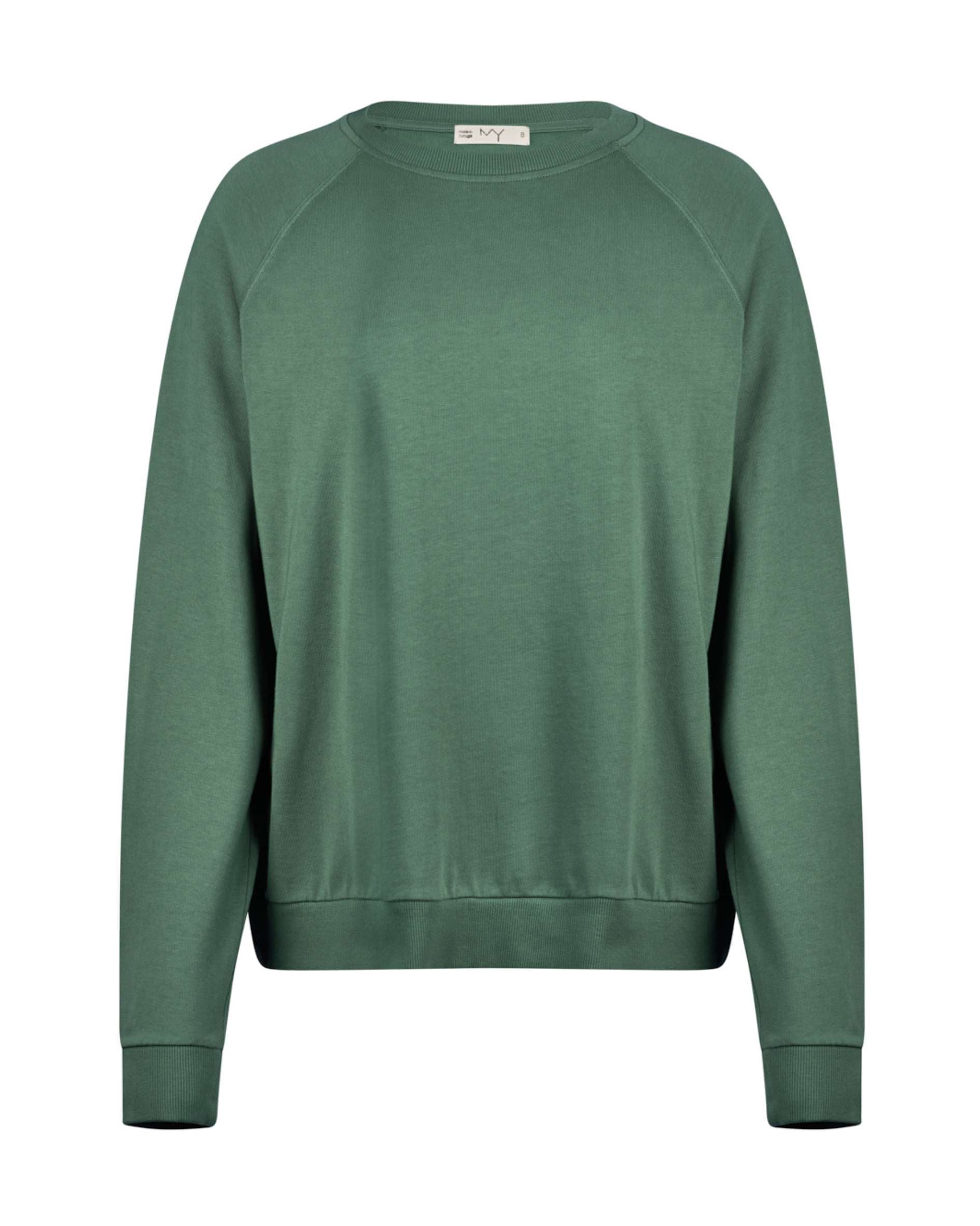 organic cotton crew neck sweatshirt