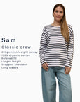 dropped shoulder breton tee