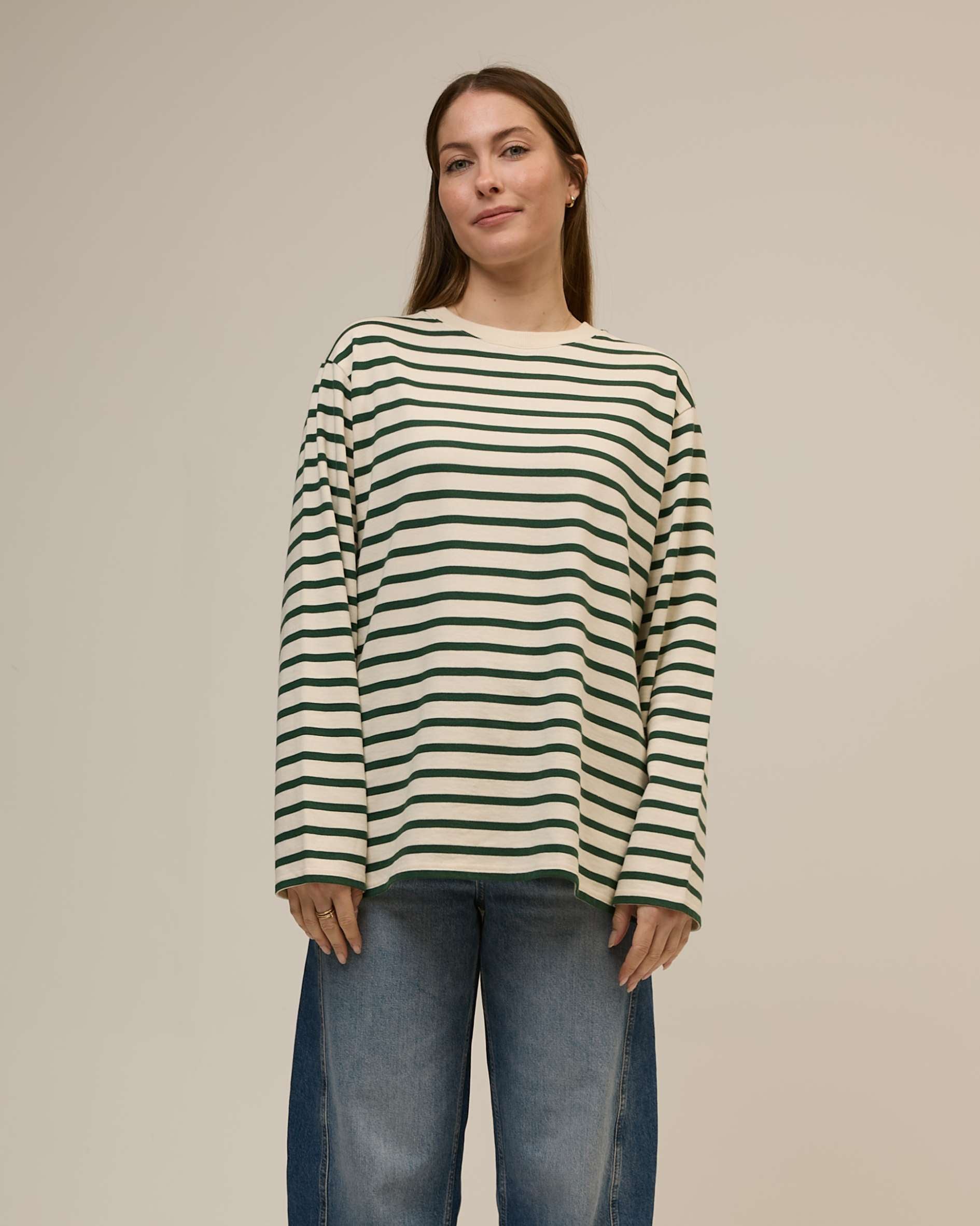 green breton top in organic cotton