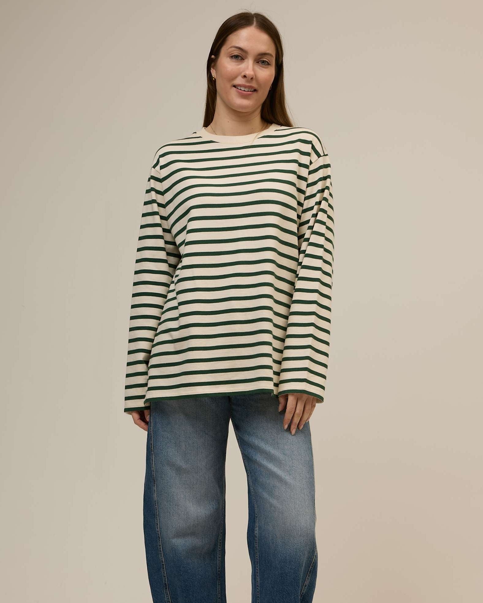 green breton top in organic cotton