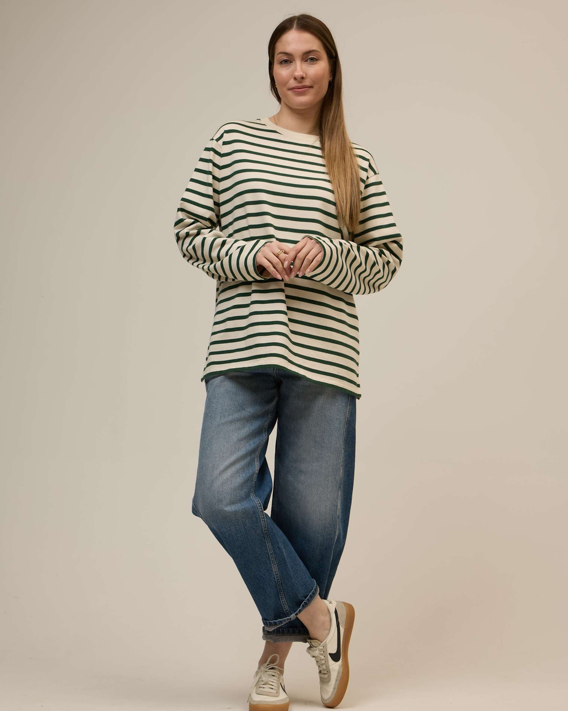 green breton top in organic cotton
