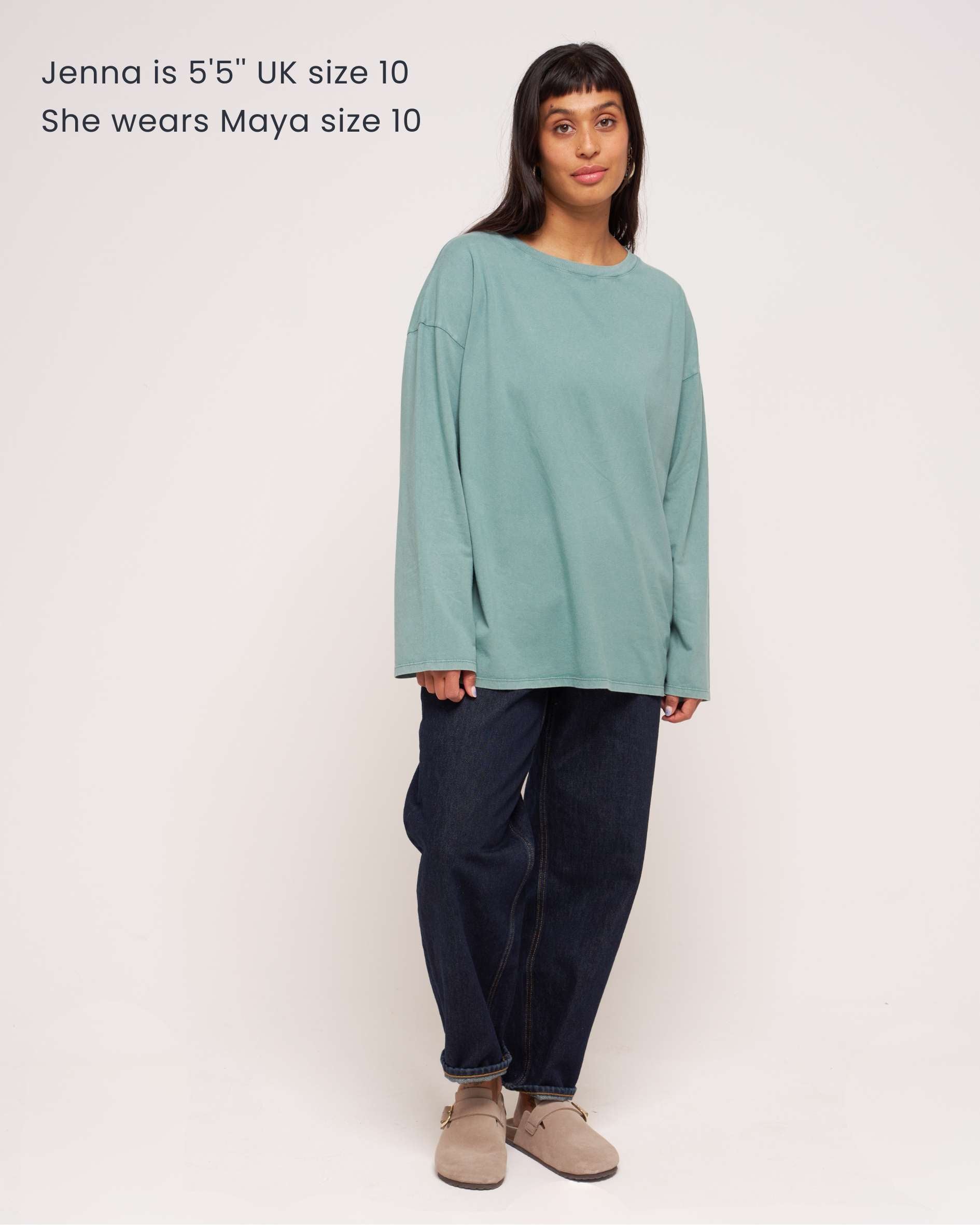 Maya Organic Cotton Ocean Green T-Shirt
