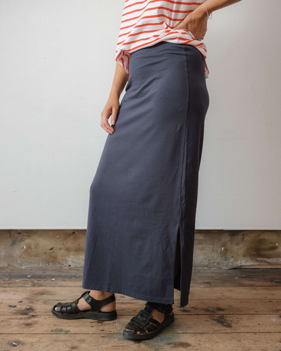 jersey skirt with side splits