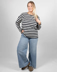 plus size striped tops