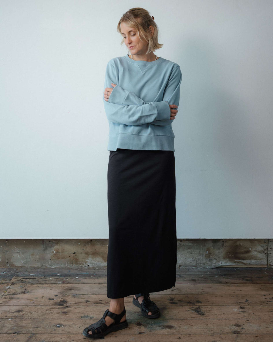 long black skirt organic cotton