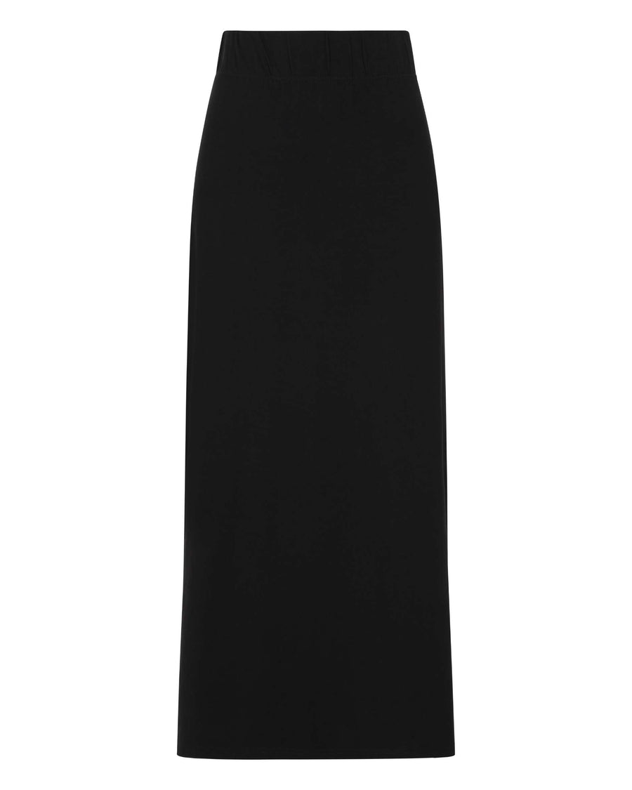 Black pencil skirt on a white background